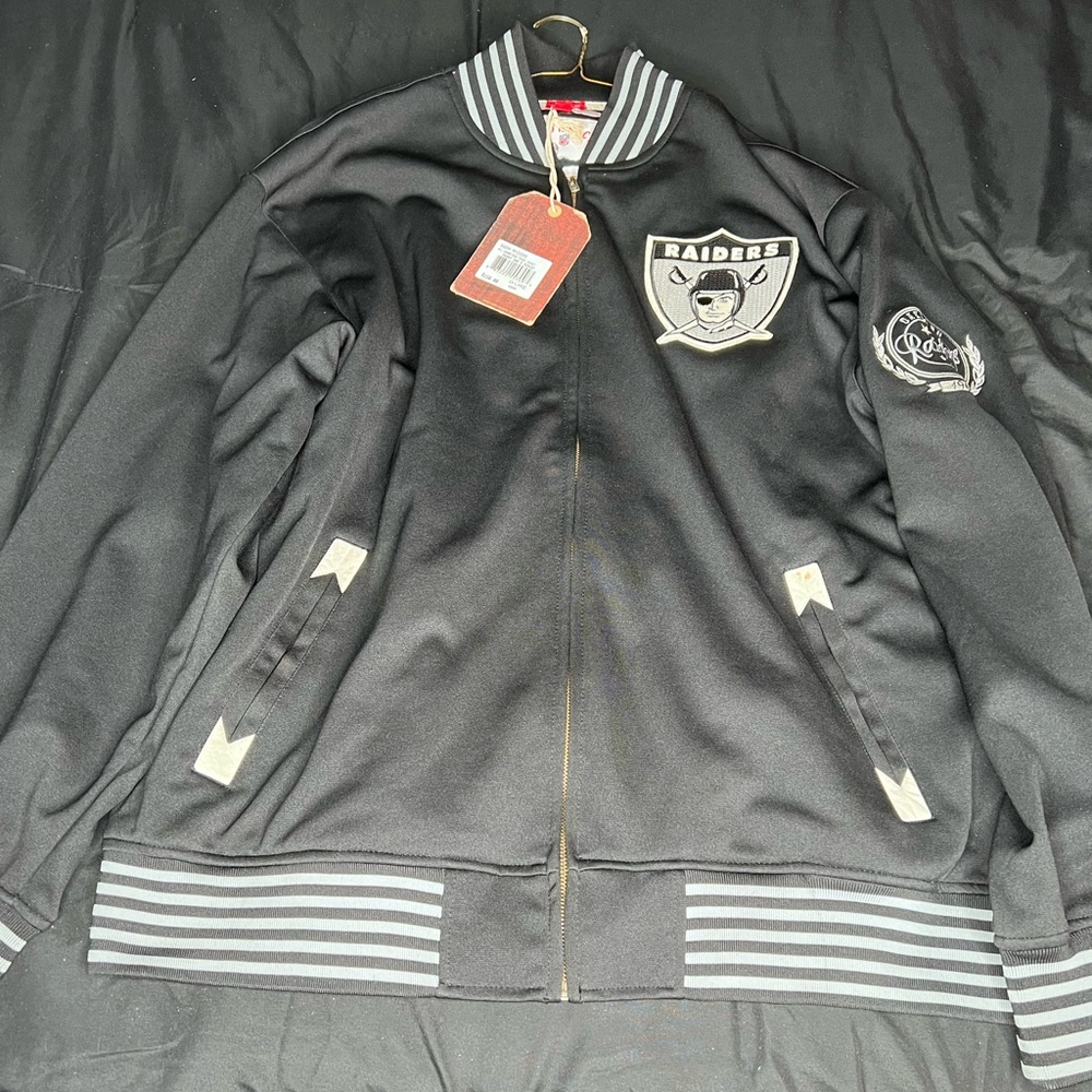 Oakland raiders Mitchell & ness track jacket